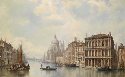 Venice, View of Santa Maria della Salute by Ludwig Hermann